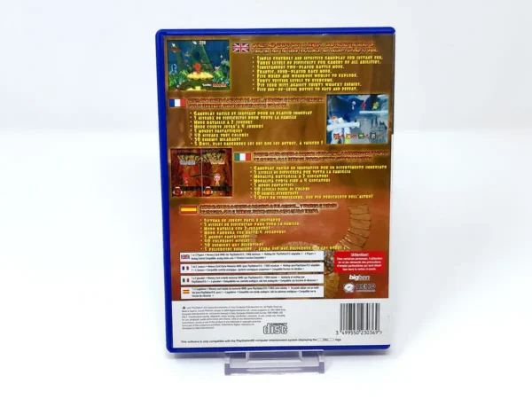 Parte trasera de Cocoto Platform Jumper (ESP) para PlayStation 2, edición PAL España
