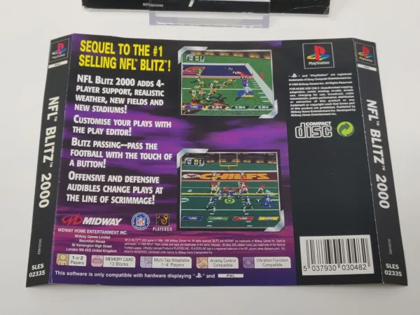 NFL Blitz 2000 (UK) (Carátula) para PlayStation 1, de segunda mano