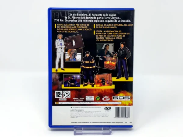 Parte trasera de Fire Heroes (ESP) para PlayStation 2, edición PAL España