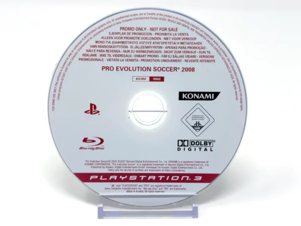 Portada de PES 2008: Pro Evolution Soccer (ESP) (Promo) para PlayStation 3, edición PAL España, de segunda mano