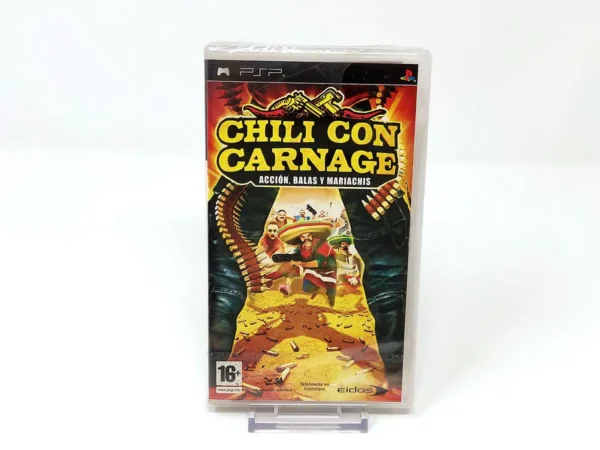 Portada de Chili Con Carnage (ESP) (Precintado) para PSP, edición PAL España, de segunda mano