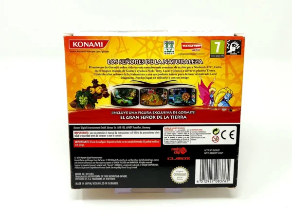 Parte trasera de Gormiti: Los Señores de la Naturaleza (ESP) para Nintendo DS, edición PAL España