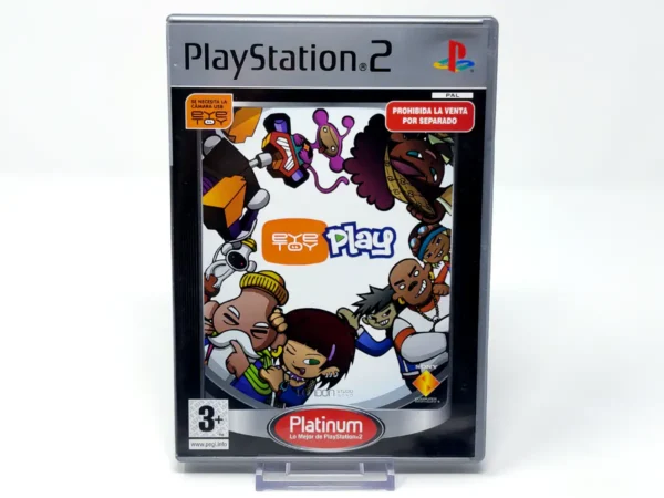 Portada de EyeToy: Play (ESP) (Platinum) (v1) para PlayStation 2, edición PAL España, de segunda mano