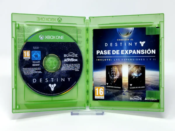 Interior del juego Destiny (ESP) para XBOX One / Series X/S con disco y manual