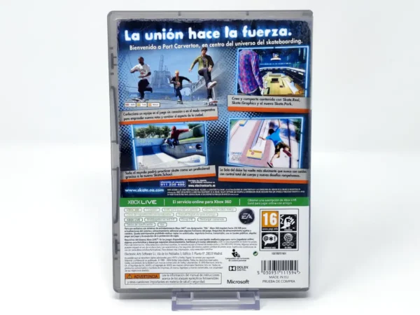 Parte trasera de Skate 3 (ESP) (Classics) (Rebajado) para XBOX 360, edición PAL España