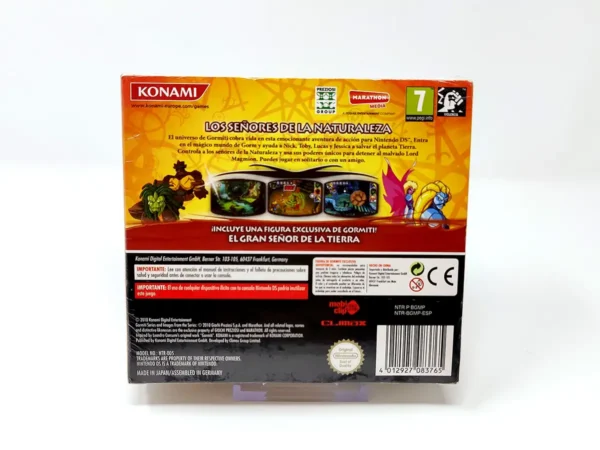 Parte trasera de Gormiti: Los Señores de la Naturaleza (ESP) (Precintado) para Nintendo DS, edición PAL España