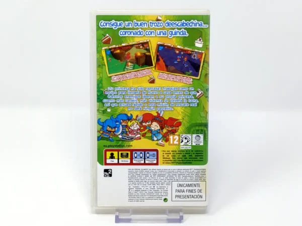 Parte trasera de Fat Princess: Fistful of Cake (ESP) (Promo) para PSP, edición PAL España
