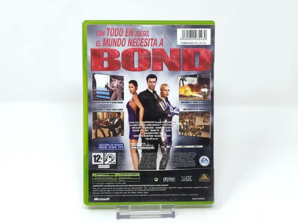 Parte trasera de James Bond 007: Todo o Nada (ESP) para XBOX, edición PAL España