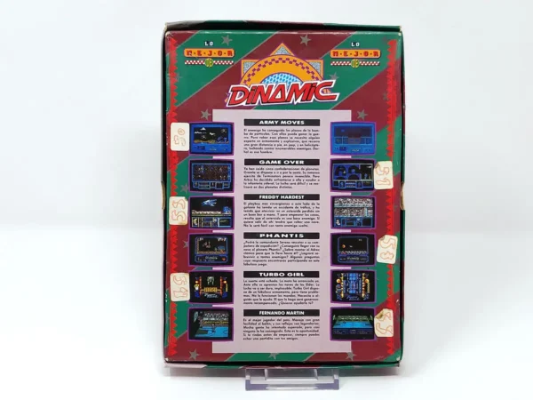 Parte trasera de Lo Mejor de Dinamic para Sinclair ZX Spectrum