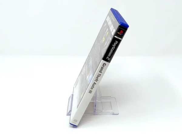 Lateral de la caja de Grand Theft Auto III (ITA) para PlayStation 2