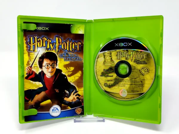 Interior del juego Harry Potter y la Cámara Secreta (ESP) para XBOX con disco y manual