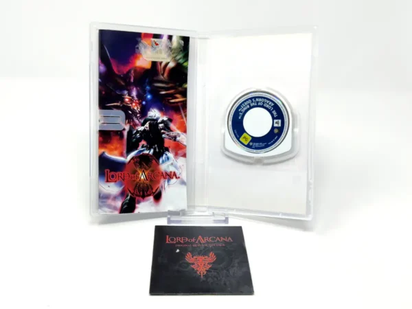 Interior del juego Lord of Arcana (ESP) (Rebajado) para PSP con disco y manual