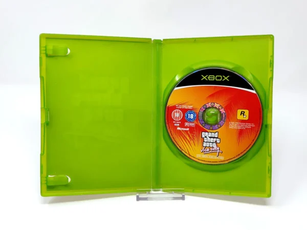 Interior del juego Grand Theft Auto: Vice City (Ed. Pack Doble) (ESP) (Rebajado) para XBOX con disco y manual