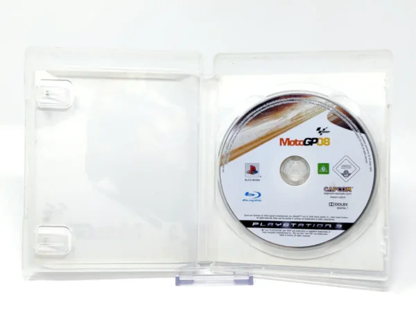 Interior del juego MotoGP 08 (ESP) (Rebajado) para PlayStation 3 con disco y manual
