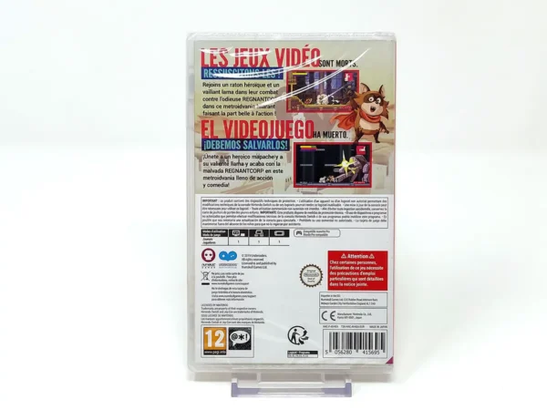Parte trasera de SuperEpic: The Entertainment War (ESP) (Precintado) para Nintendo Switch, edición PAL España