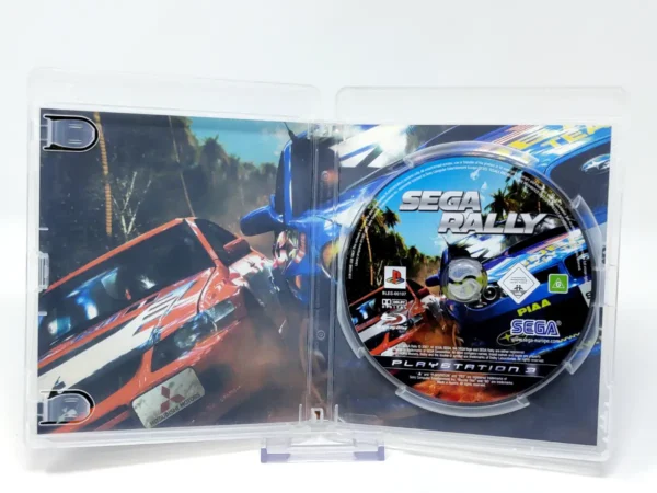 Interior del juego Sega Rally (ESP) (Rebajado) para PlayStation 3 con disco y manual