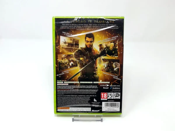Parte trasera de Deus Ex: Human Revolution (ESP) (Precintado) para XBOX 360, edición PAL España