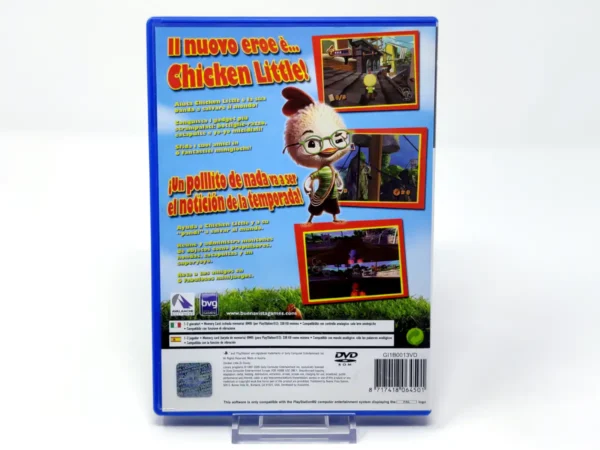 Parte trasera de Chicken Little (ESP) para PlayStation 2, edición PAL España