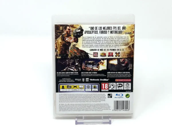Parte trasera de Rage (Anarchy Edition) (ESP) para PlayStation 3, edición PAL España