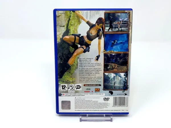 Parte trasera de Lara Croft Tomb Raider: Legend (ITA) para PlayStation 2, edición PAL Italia
