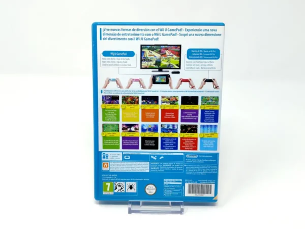 Parte trasera de Nintendo Land (ESP) para Nintendo Wii U, edición PAL España