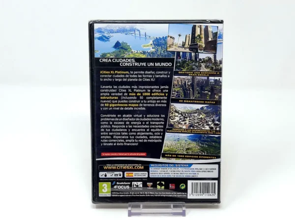 Parte trasera de Cities XL: Platinum (ESP) (Precintado) para PC, edición PAL España
