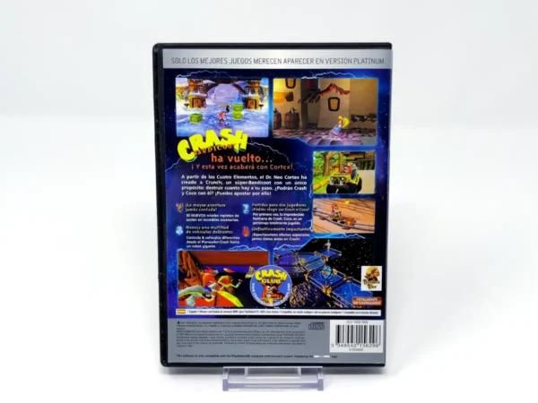 Parte trasera de Crash Bandicoot: La Venganza de Cortex (ESP) (Platinum) (Rebajado) para PlayStation 2, edición PAL España