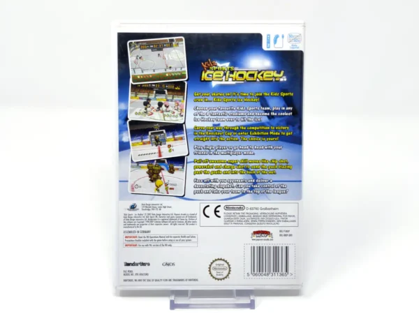 Parte trasera de Kidz Sports Ice Hockey (UK) para Nintendo Wii, edición PAL UK