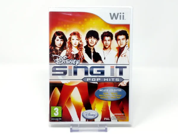 Portada de Disney Sing It: Pop Hits (ESP) (Precintado) para Nintendo Wii, edición PAL España, de segunda mano