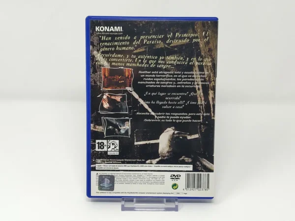 Parte trasera de Silent Hill 3 (ESP) para PlayStation 2, edición PAL España