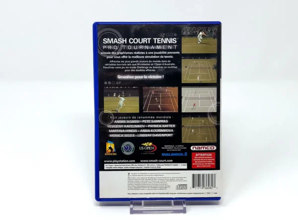 Parte trasera de Smash Court Tennis: Pro Tournament (FRA) para PlayStation 2, edición PAL Francia