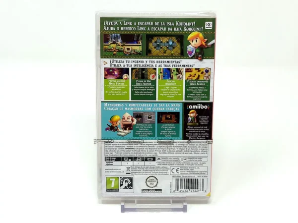 Parte trasera de The Legend of Zelda: Link's Awakening (ESP) (Precintado) para Nintendo Switch, edición PAL España