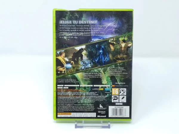 Parte trasera de Risen (ESP) para XBOX 360, edición PAL España