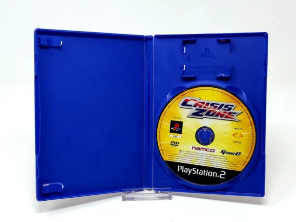 Interior del juego Crisis Zone (ESP) (Rebajado) para PlayStation 2 con disco y manual