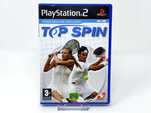 Portada de Top Spin (ESP) para PlayStation 2, edición PAL España, de segunda mano