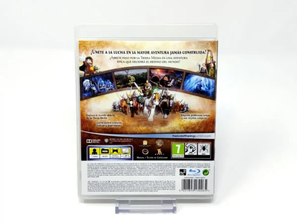 Parte trasera de LEGO El Señor de los Anillos (ESP) para PlayStation 3, edición PAL España