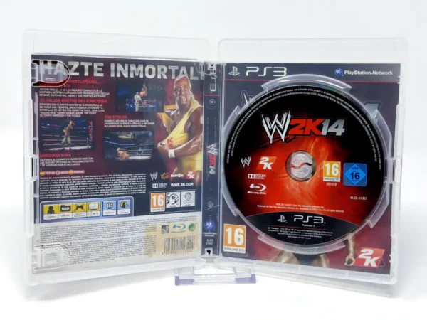 Interior del juego WWE 2K14 (ESP) (Rebajado) para PlayStation 3 con disco y manual