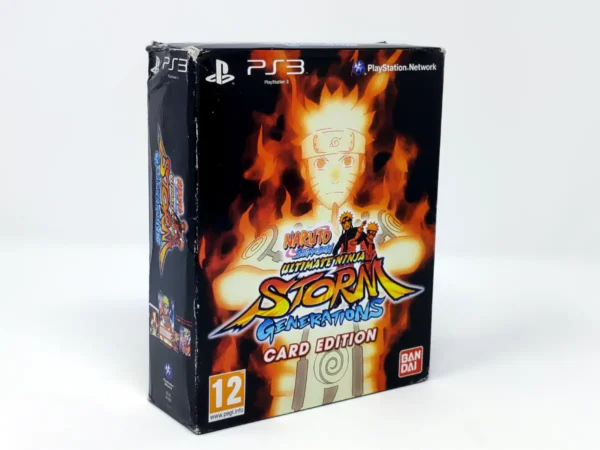 Parte trasera de Naruto Shippuden: Ultimate Ninja Storm Generations (Card Edition) (ESP) para PlayStation 3, edición PAL España