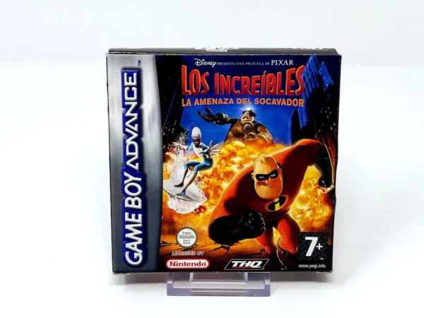 Portada de Los Increíbles: La Amenaza del Socavador (ESP) para Nintendo Game Boy Advance, edición PAL España, de segunda mano