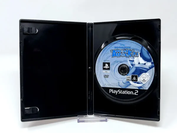 Interior del juego Disney's Donald Duck: Quack Attack (ESP) (v2) (Rebajado) para PlayStation 2 con disco y manual
