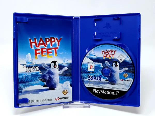 Interior del juego Happy Feet (ESP) (Rebajado) para PlayStation 2 con disco y manual