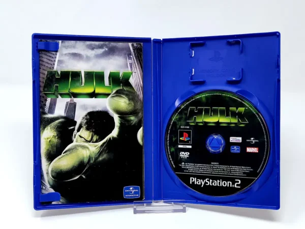 Interior del juego Hulk (ESP) para PlayStation 2 con disco y manual