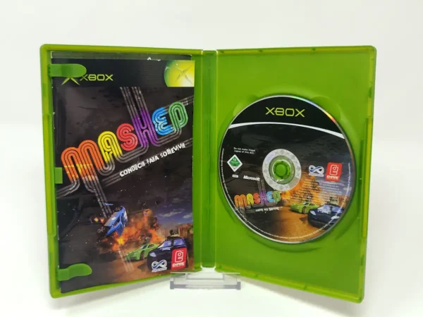 Interior del juego Mashed: Conducir para Sobrevivir (ESP) para XBOX con disco y manual