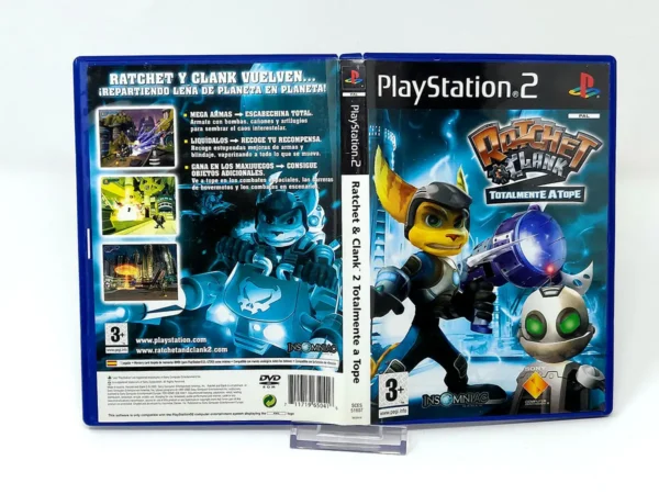Ratchet & Clank 2: Totalmente a Tope (ESP) (Carátula) para PlayStation 2, edición PAL España, de segunda mano