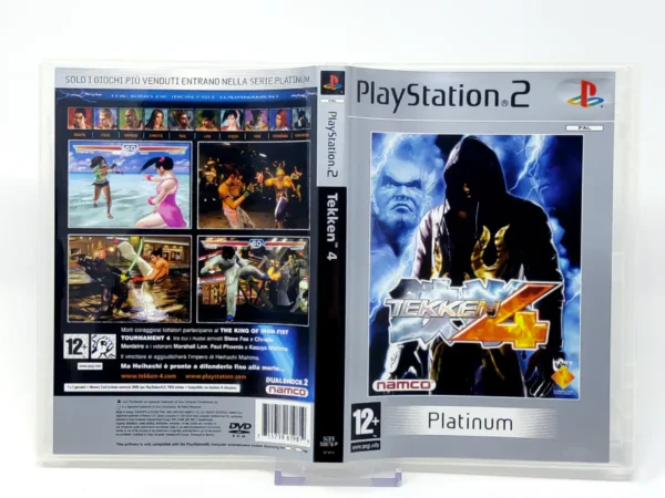 Tekken 4 (ITA) (Platinum) (Carátula) para PlayStation 2, edición PAL Italia, de segunda mano