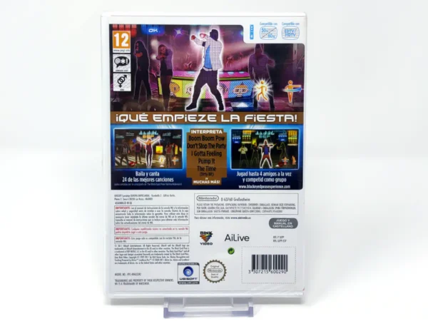 Parte trasera de The Black Eyed Peas Experience (ESP) (Precintado) para Nintendo Wii, edición PAL España