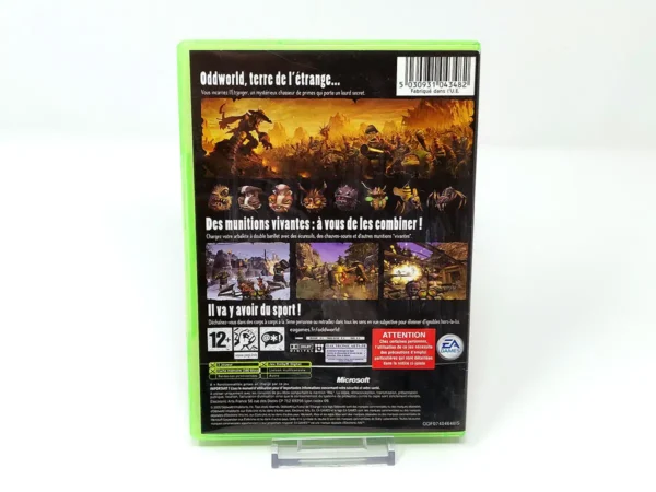 Parte trasera de Oddworld: La Fureur de l'Etranger (FRA) para XBOX, edición PAL Francia