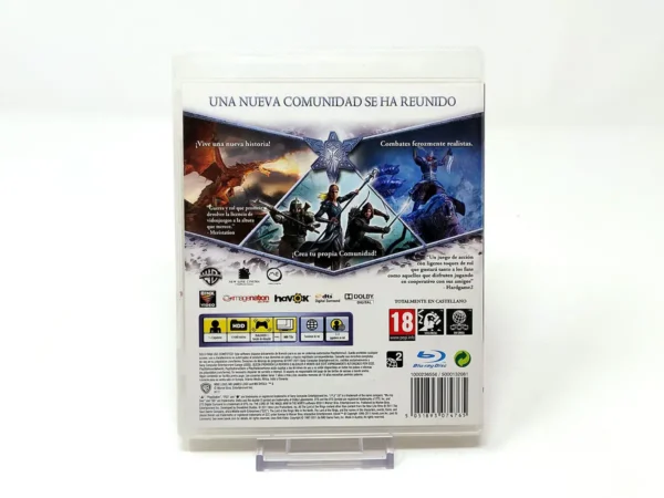 Parte trasera de El Señor de los Anillos: La Guerra del Norte (ESP) (Rebajado) para PlayStation 3, edición PAL España