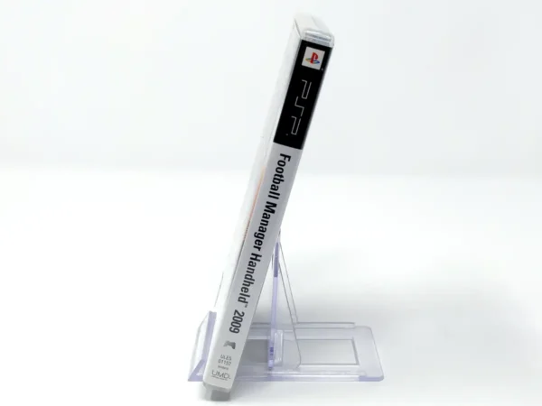 Lateral de la caja de Football Manager Handheld 2009 (ESP) para PSP