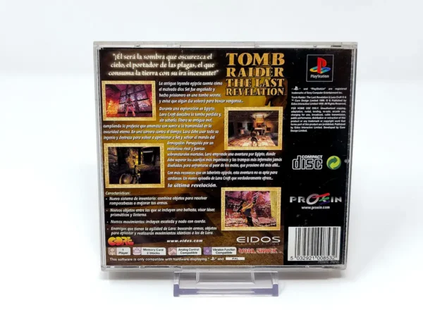 Parte trasera de Tomb Raider: The Last Revelation (ESP) (Rebajado) para PlayStation 1, edición PAL España